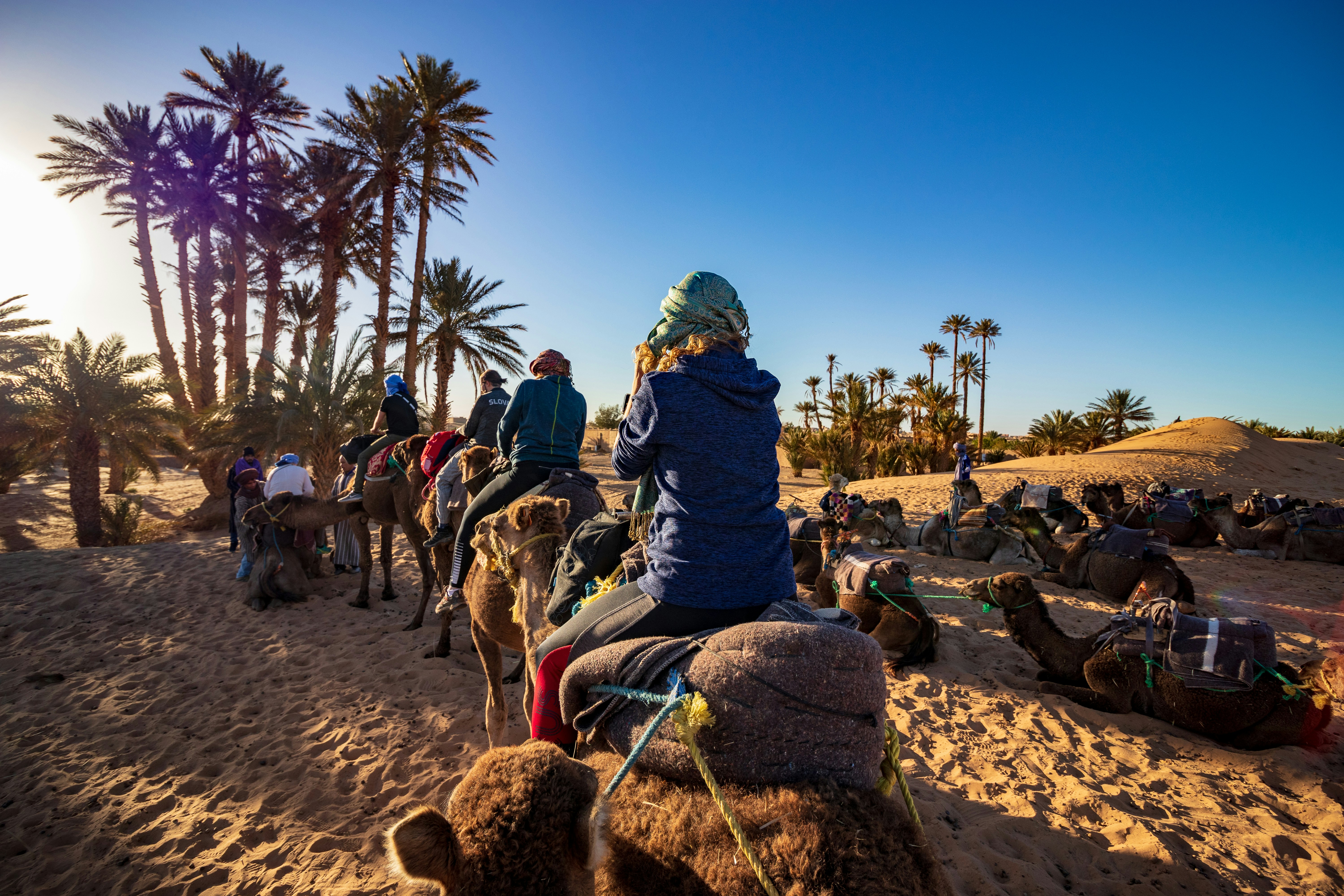 Sahara Camel Trek at Sunset